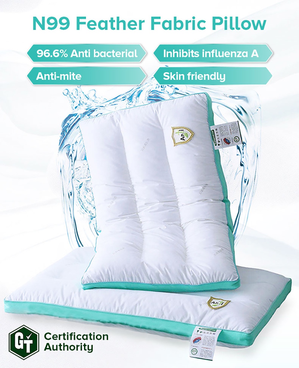 N99 100_ Feather Fabric Pillow-1
